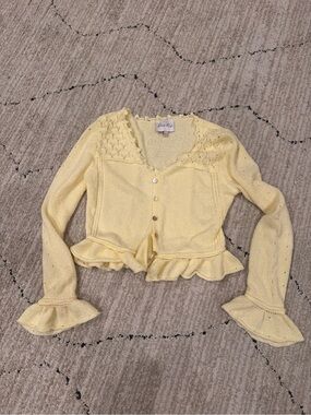 Yellow cardigan size small